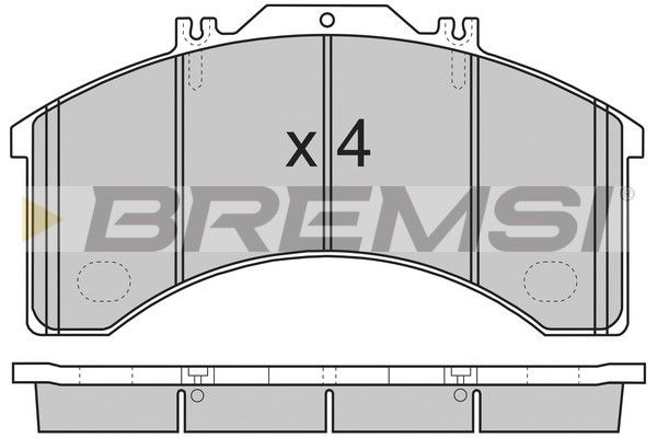 BREMSI Комплект тормозных колодок, дисковый тормоз BP7252