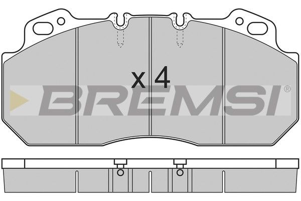 BREMSI Комплект тормозных колодок, дисковый тормоз BP7280