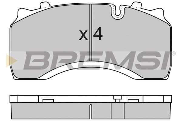 BREMSI Комплект тормозных колодок, дисковый тормоз BP7313