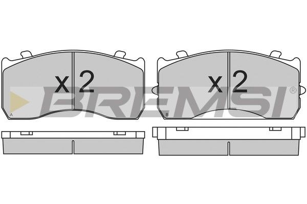 BREMSI Комплект тормозных колодок, дисковый тормоз BP7321