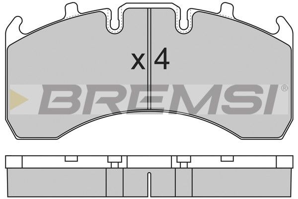 BREMSI Bremžu uzliku kompl., Disku bremzes BP7323