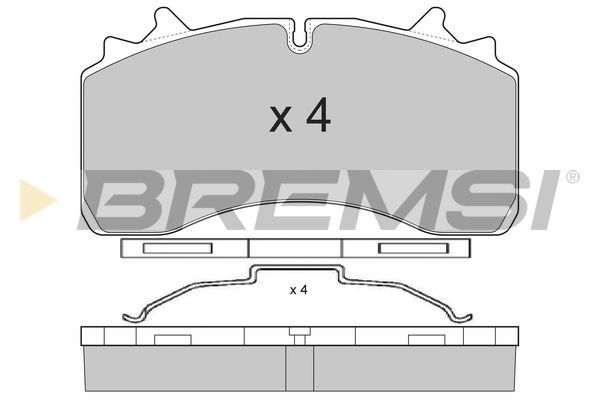 BREMSI Комплект тормозных колодок, дисковый тормоз BP7327