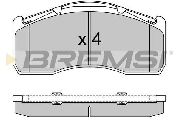 BREMSI Комплект тормозных колодок, дисковый тормоз BP7332