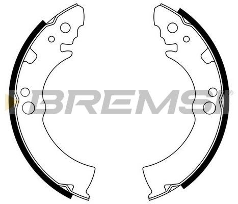BREMSI Комплект тормозных колодок GF0004