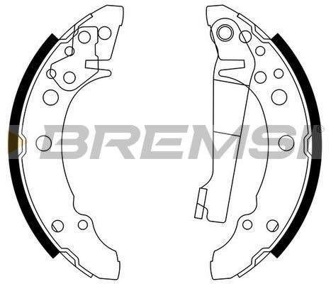 BREMSI Комплект тормозных колодок GF0016