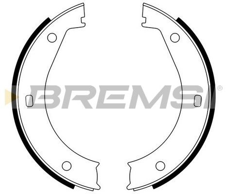 BREMSI Комплект тормозных колодок, стояночная тормозная с GF0076