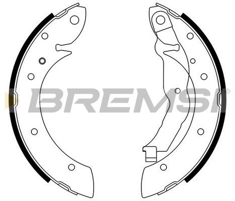 BREMSI Комплект тормозных колодок GF0077