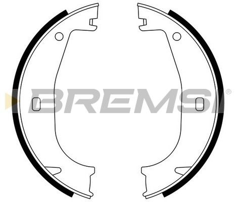 BREMSI Комплект тормозных колодок, стояночная тормозная с GF0078