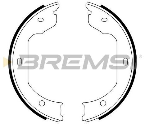 BREMSI Комплект тормозных колодок, стояночная тормозная с GF0081