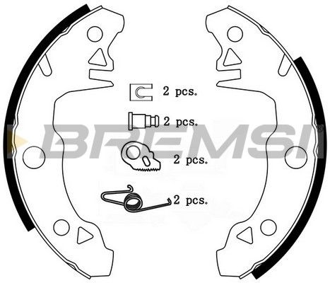 BREMSI Bremžu loku komplekts GF0097