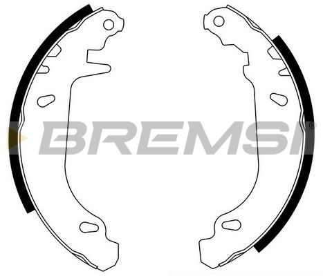 BREMSI Bremžu loku komplekts GF0105