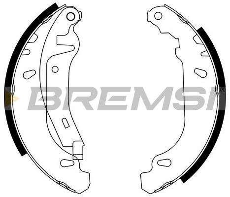 BREMSI Комплект тормозных колодок GF0105-2