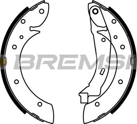 BREMSI Комплект тормозных колодок GF0106