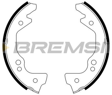 BREMSI Комплект тормозных колодок GF0144