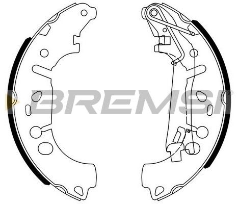 BREMSI Комплект тормозных колодок GF0146
