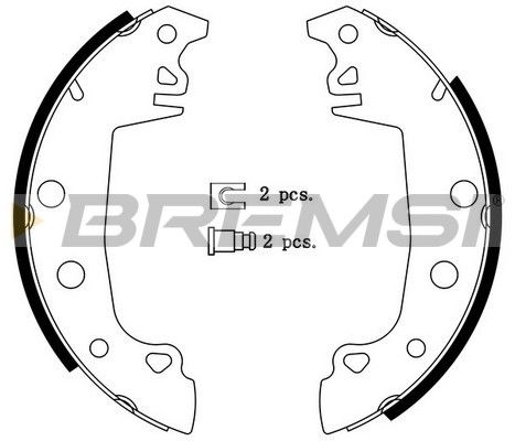 BREMSI Bremžu loku komplekts GF0149