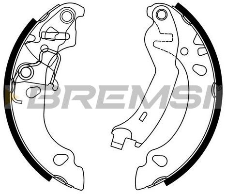 BREMSI Комплект тормозных колодок GF0151