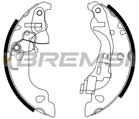 BREMSI Комплект тормозных колодок GF0155
