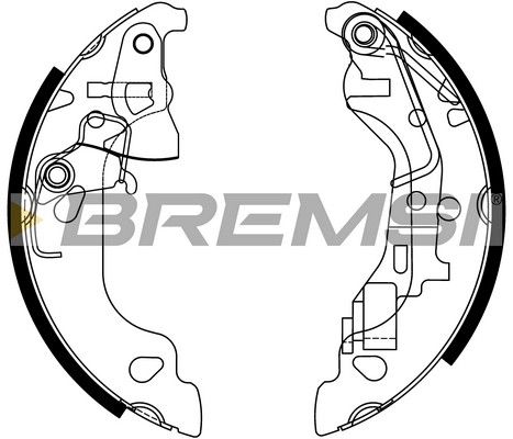 BREMSI Комплект тормозных колодок GF0158