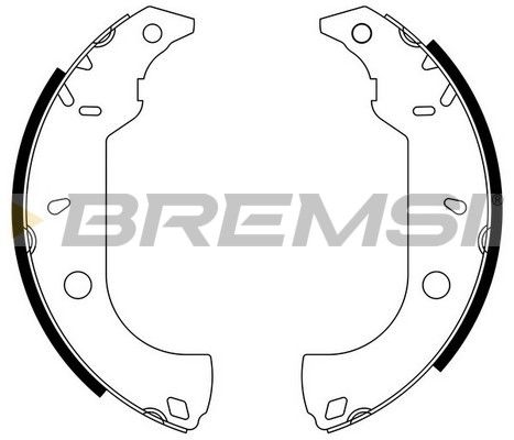 BREMSI Комплект тормозных колодок GF0170