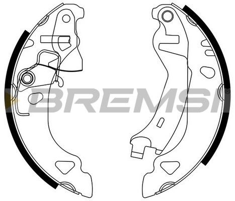BREMSI Комплект тормозных колодок GF0174