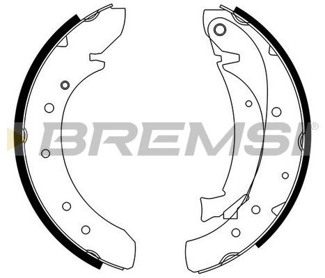 BREMSI Комплект тормозных колодок GF0176