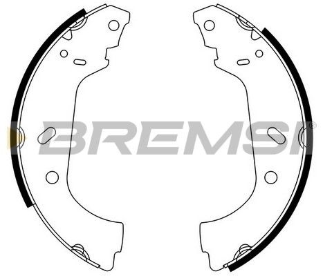 BREMSI Комплект тормозных колодок GF0177