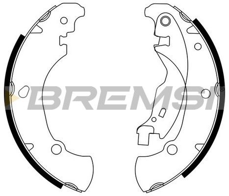 BREMSI Bremžu loku komplekts GF0180