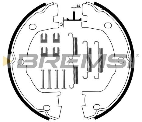 BREMSI Комплект тормозных колодок, стояночная тормозная с GF0183-1