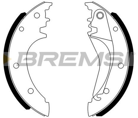 BREMSI Bremžu loku komplekts GF0185