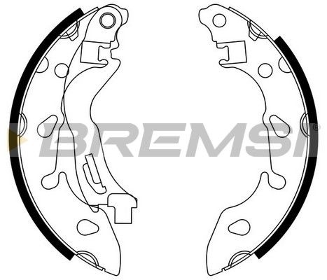 BREMSI Комплект тормозных колодок GF0189