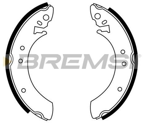 BREMSI Комплект тормозных колодок GF0192