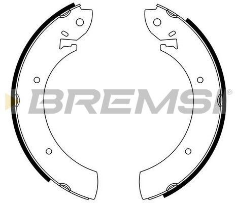 BREMSI Комплект тормозных колодок GF0207