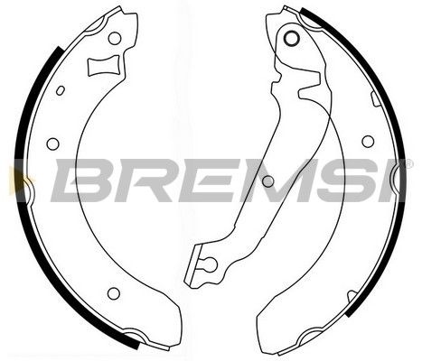 BREMSI Комплект тормозных колодок GF0215