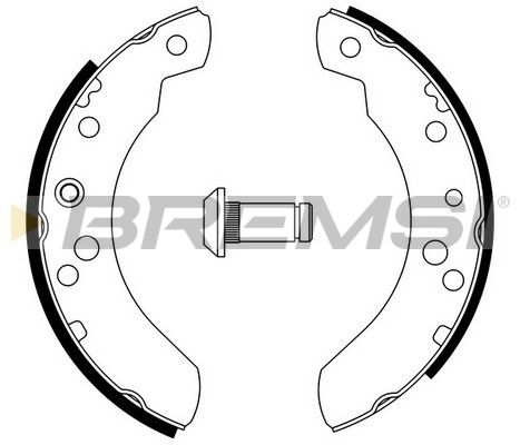 BREMSI Комплект тормозных колодок GF0219