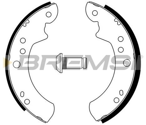 BREMSI Комплект тормозных колодок GF0220