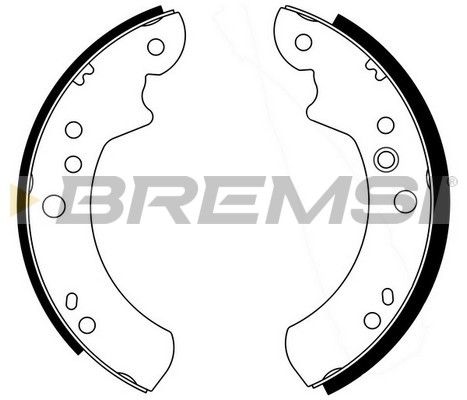BREMSI Bremžu loku komplekts GF0220-1
