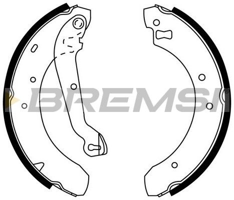 BREMSI Комплект тормозных колодок GF0222