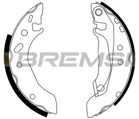 BREMSI Комплект тормозных колодок GF0226