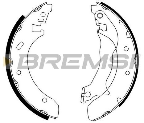 BREMSI Bremžu loku komplekts GF0228