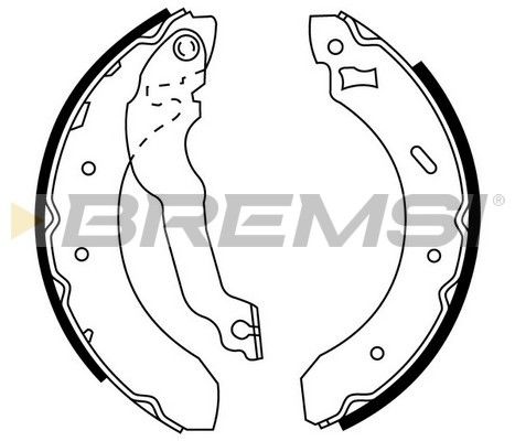 BREMSI Комплект тормозных колодок GF0234