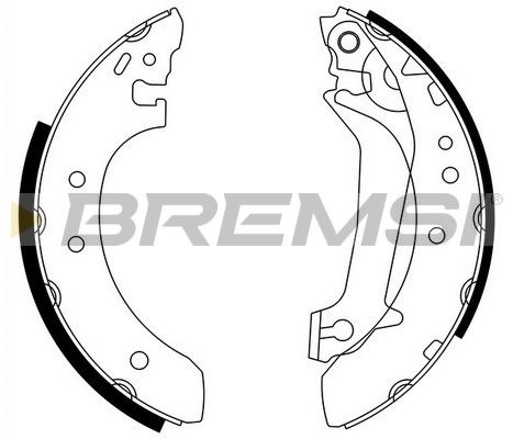 BREMSI Комплект тормозных колодок GF0236