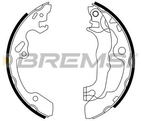 BREMSI Bremžu loku komplekts GF0238