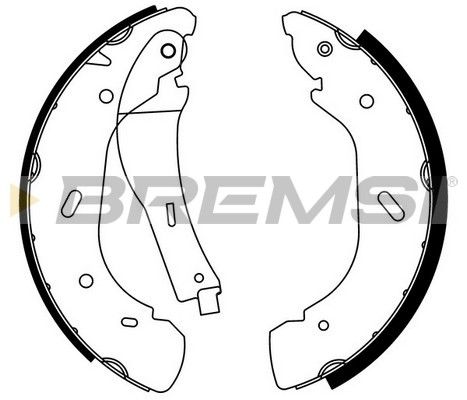 BREMSI Комплект тормозных колодок GF0239