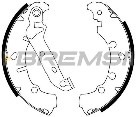 BREMSI Комплект тормозных колодок GF0243