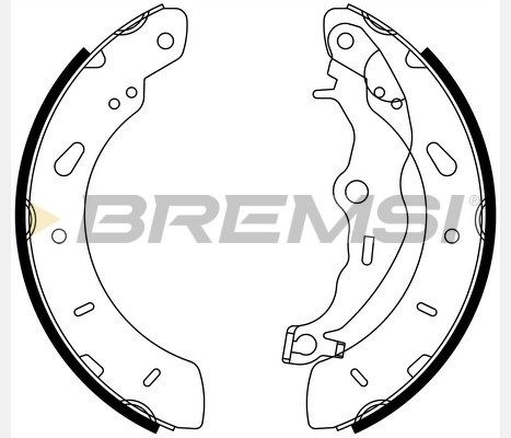 BREMSI Комплект тормозных колодок GF0248