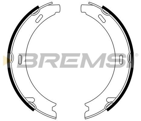 BREMSI Комплект тормозных колодок, стояночная тормозная с GF0302