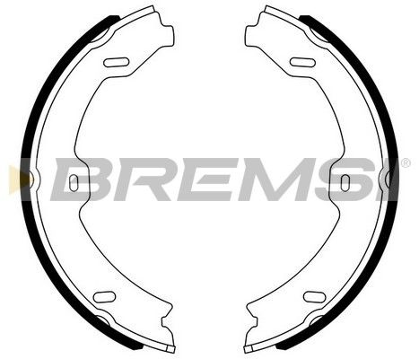 BREMSI Комплект тормозных колодок, стояночная тормозная с GF0318