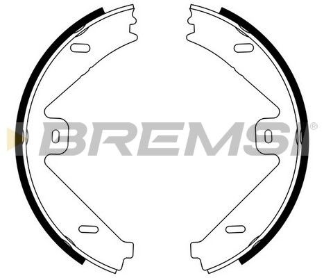 BREMSI Комплект тормозных колодок, стояночная тормозная с GF0319