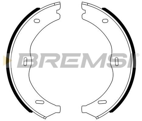 BREMSI Комплект тормозных колодок, стояночная тормозная с GF0320